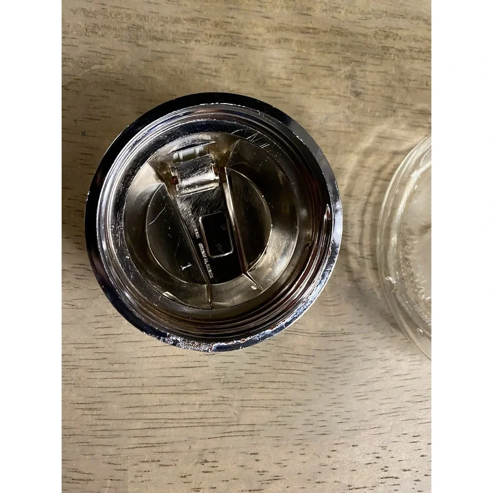 Sugar Dispenser Federal Housewares Clear Glass Measurements On Side Of Glass VTG